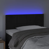 LED Headboard Black 100 cm Velvet - Side View