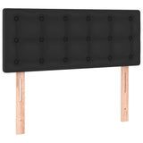 LED Headboard Black 100 cm Faux Leather - Top-Down View