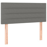 LED Headboard Dark Grey 100 cm Fabric - Top-Down View