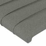 LED Headboard Dark Grey 144 cm Fabric - Extra Image