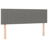 LED Headboard Dark Grey 144 cm Fabric - Top-Down View