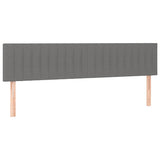 LED Headboard Dark Grey 160 cm Fabric - Top-Down View