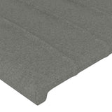 LED Headboard Dark Grey 160 cm Fabric - Extra Image