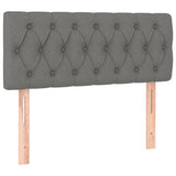 LED Headboard Dark Grey 100 cm Fabric - Top-Down View