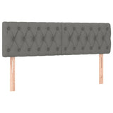 LED Headboard Dark Grey 160 cm Fabric - Top-Down View