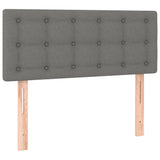 LED Headboard Dark Grey 100 cm Fabric