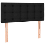 LED Headboard Black 100 cm Fabric