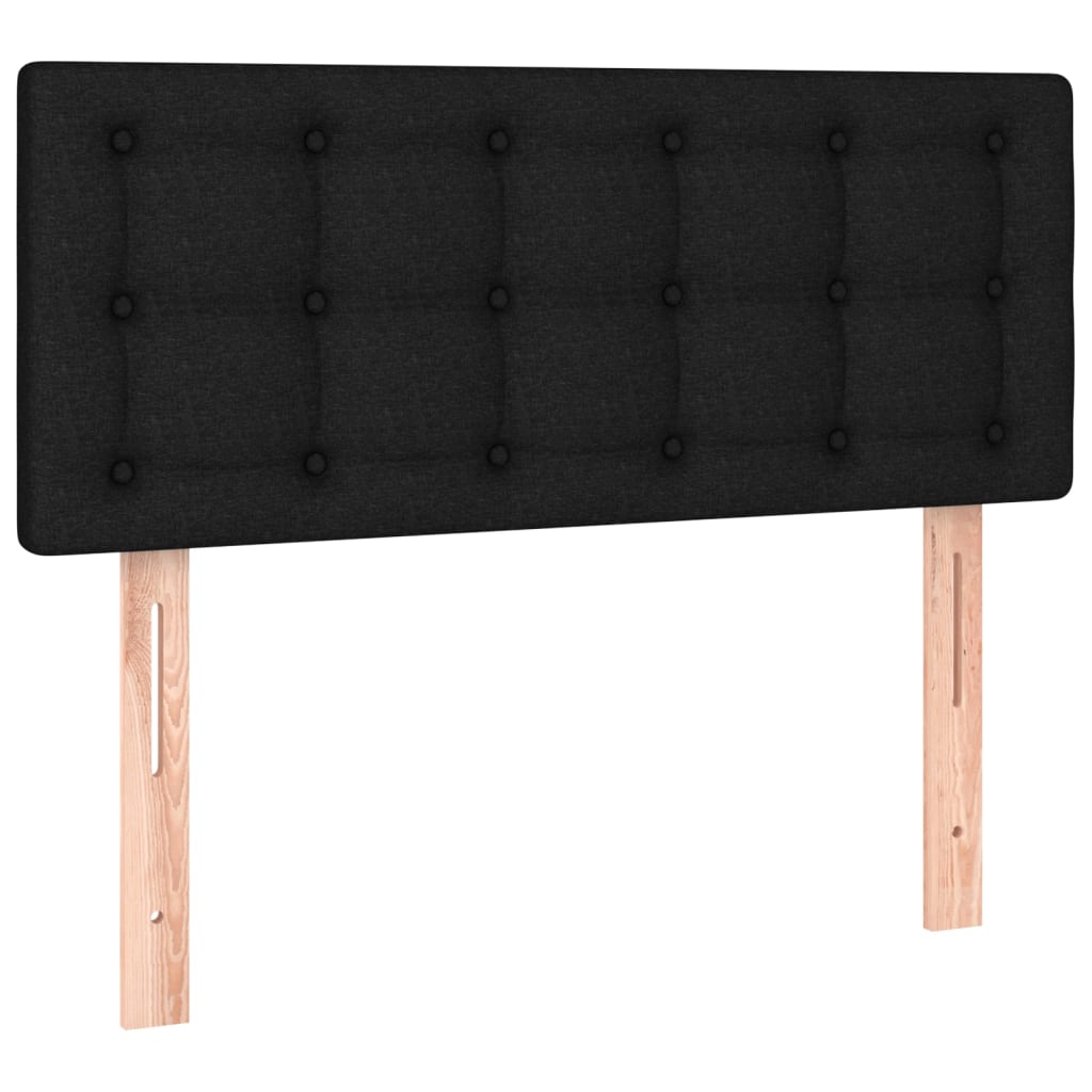 LED Headboard Black 100 cm Fabric