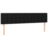 LED Headboard Black 200 cm Fabric - Top-Down View