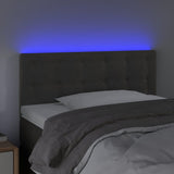 LED Headboard Dark Grey 100 cm Velvet - Side View