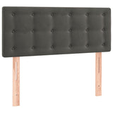 LED Headboard Dark Grey 100 cm Velvet