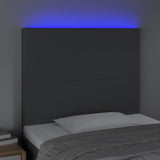 LED Headboard Dark Grey 80 cm Fabric - Side View