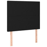 LED Headboard Black 80 cm Fabric