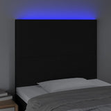 LED Headboard Black 100 cm Fabric - Side View