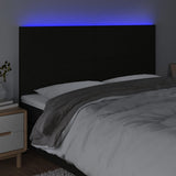 LED Headboard Black 200 cm Fabric - Side View