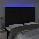 LED Headboard Black 144 cm Fabric - Side View