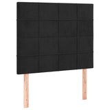LED Headboard Black 100 cm Velvet - Top-Down View