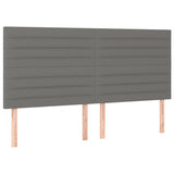 LED Headboard Dark Grey 160 cm Fabric - Top-Down View