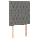 LED Headboard Dark Grey 80 cm Fabric - Top-Down View
