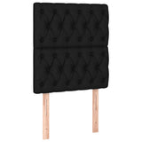 LED Headboard Black 80 cm Fabric - Top-Down View