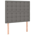 LED Headboard Dark Grey 100 cm Fabric