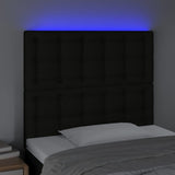 LED Headboard Black 100 cm Fabric - Side View