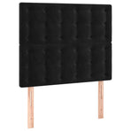 LED Headboard Black 80 cm Velvet