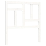 Bed Frame without Mattress White 90x190 cm Solid Wood - Extra Image