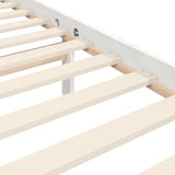 Bed Frame without Mattress White 90x190 cm Solid Wood - Extra Image