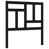 Bed Frame without Mattress Black 90x190 cm Solid Wood