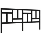 Bed Frame without Mattress Black 183x203 cm King Solid Wood