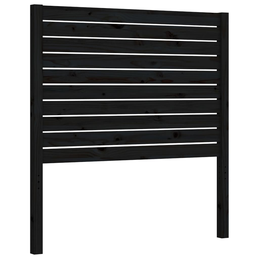 Bed Frame without Mattress Black 90x190 cm Solid Wood