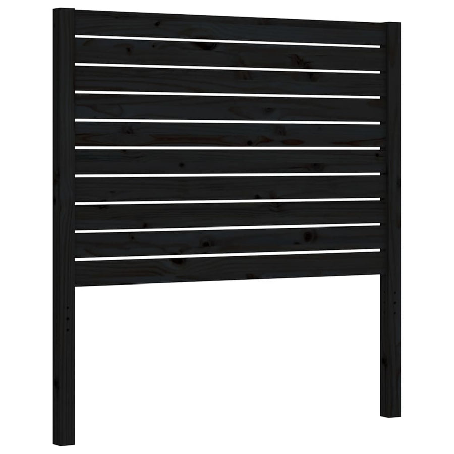 Bed Frame without Mattress Black 90x190 cm Solid Wood