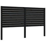 Bed Frame without Mattress Black 150x200 cm Solid Wood