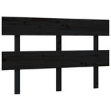 Bed Frame without Mattress Black 135x190 cm Solid Wood - Low Angle