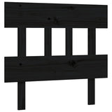 Bed Frame without Mattress Black 90x190 cm Solid Wood
