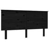 Bed Frame without Mattress Black 150x200 cm Solid Wood