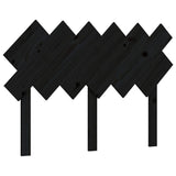 Bed Frame without Mattress Black 135x190 cm Solid Wood