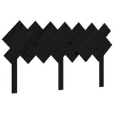 Bed Frame without Mattress Black 150x200 cm Solid Wood