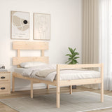 Senior Bed without Mattress 90x190 cm Solid Wood - Side View