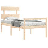 Senior Bed without Mattress 90x190 cm Solid Wood - Top-Down View