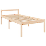 Senior Bed without Mattress 90x190 cm Solid Wood - 45-Degree Angle