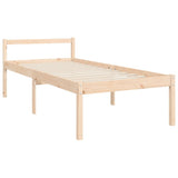 Senior Bed without Mattress 90x190 cm Solid Wood - Extra Image
