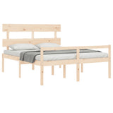 Senior Bed without Mattress 150x200 cm Solid Wood
