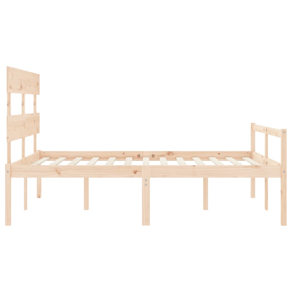 Senior Bed without Mattress 150x200 cm Solid Wood