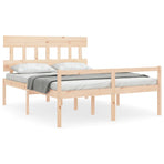 Senior Bed without Mattress 150x200 cm Solid Wood