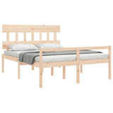 Senior Bed without Mattress 150x200 cm Solid Wood - Top-Down View