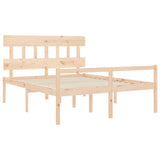 Senior Bed without Mattress 150x200 cm Solid Wood - 45-Degree Angle