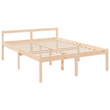 Senior Bed without Mattress 150x200 cm Solid Wood - Extra Image