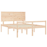 Senior Bed without Mattress 150x200 cm Solid Wood